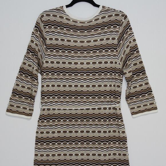 KC SEVEN Vintage Knit Midi Dress 3/4 Sleeve Size 1X Made in USA - Picture 6 of 9